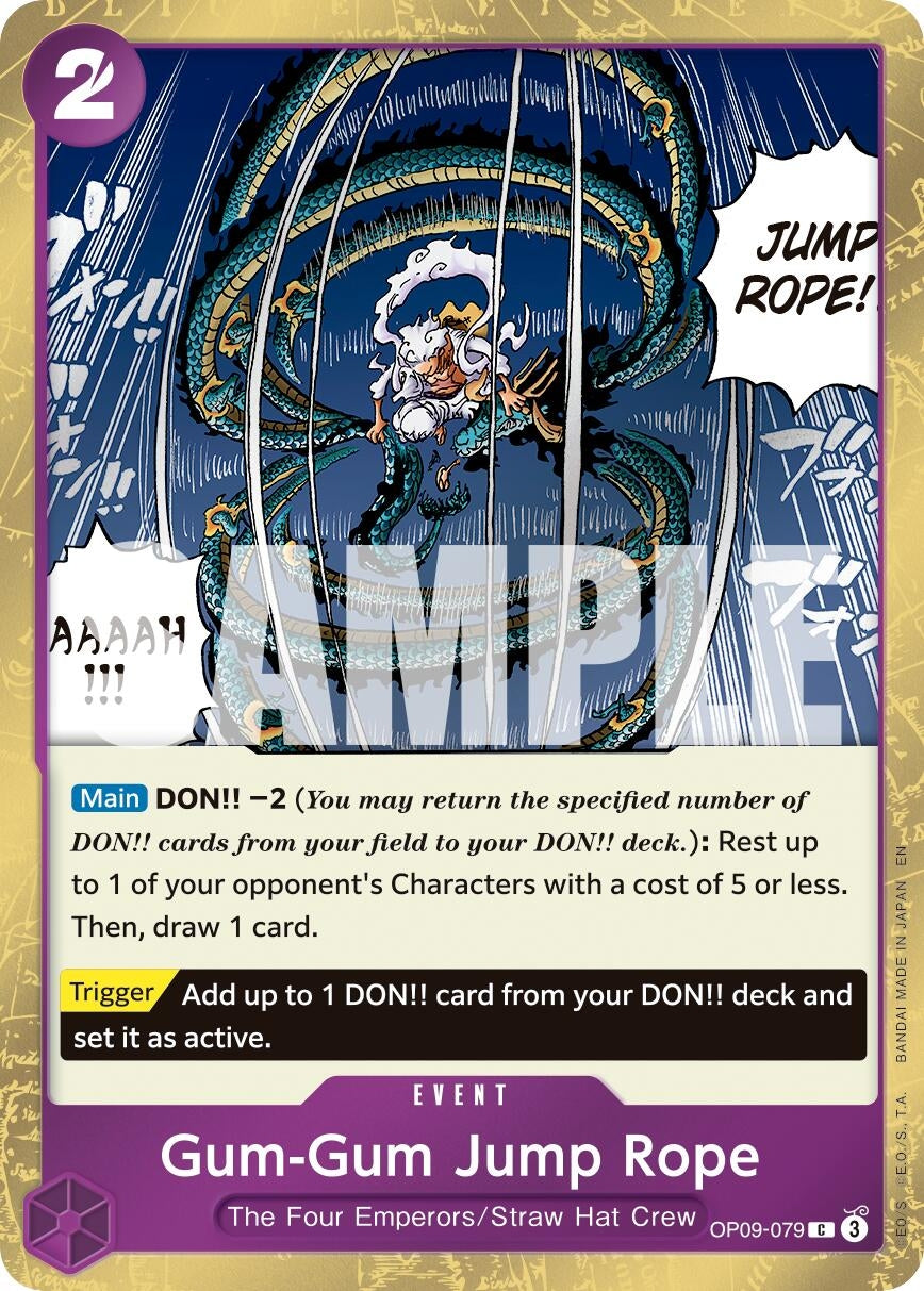 Image for Gum-Gum Jump Rope (Pirate Foil) (OP09-079) (Premium Booster -The Best- Vol. 2) - One Piece Card Game
