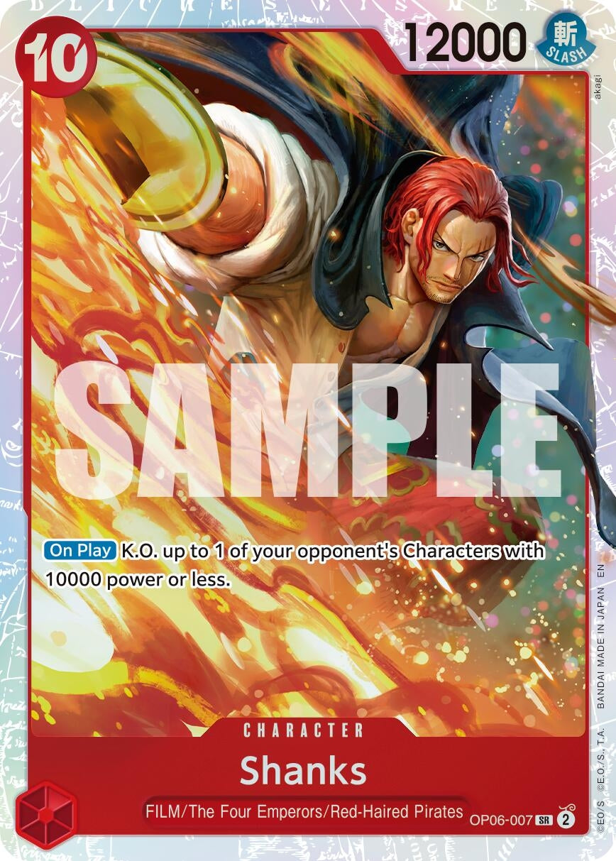 Image for Shanks (Reprint) (OP06-007) (Premium Booster -The Best- Vol. 2) - One Piece Card Game