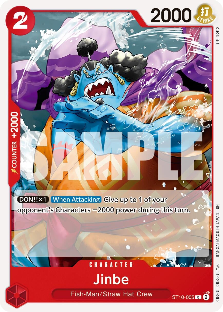 Image for Jinbe - ST10-005 (Reprint) (ST10-005) (Premium Booster -The Best- Vol. 2) - One Piece Card Game