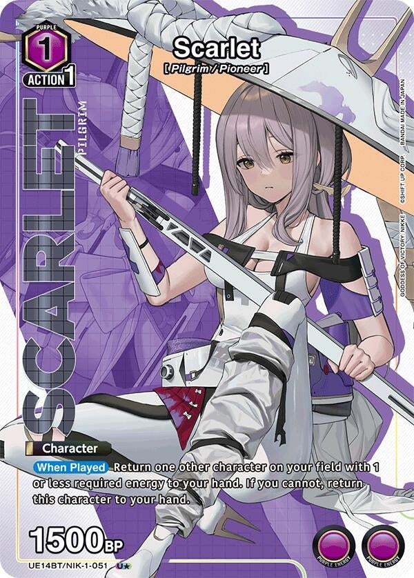 Image for Scarlet (U*) (UE14BT/NIK-1-051) (UE14BT: GODDESS OF VICTORY: NIKKE) - Union Arena