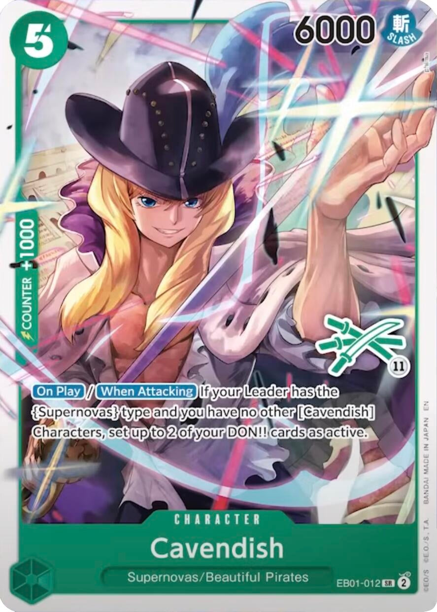 Image for Cavendish (Zoro Deck) (EB01-012) - One Piece Card Game