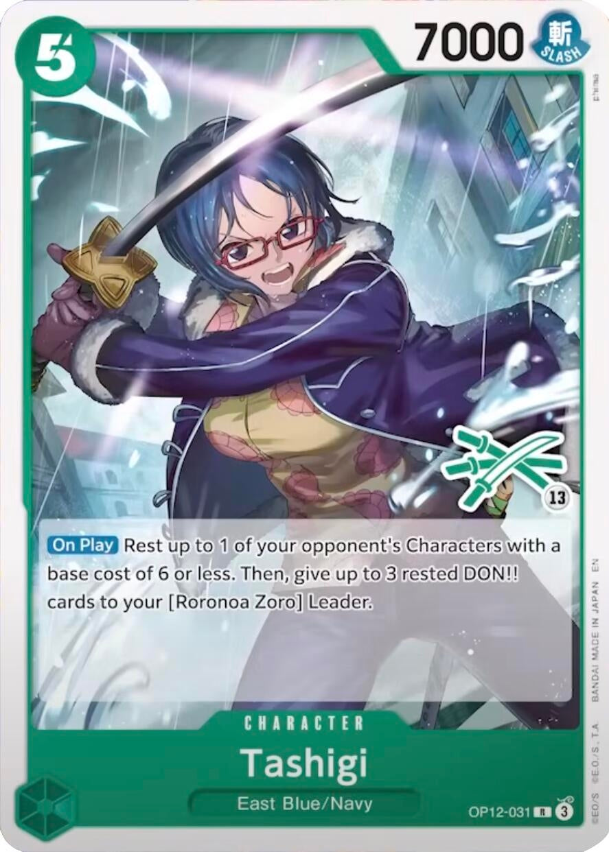 Image for Tashigi (Zoro Deck) (OP12-031) - One Piece Card Game