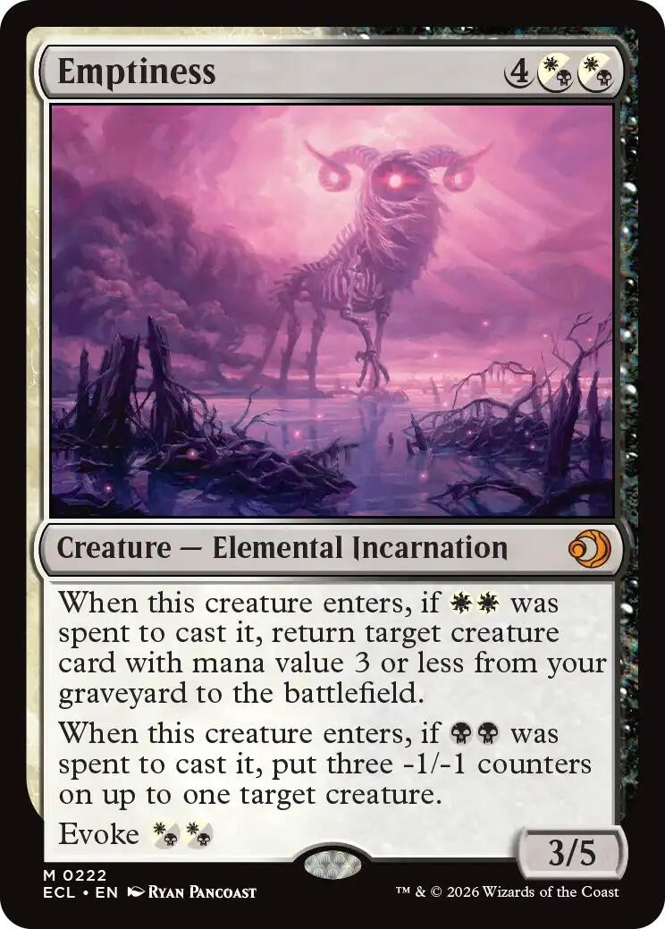 Image for Emptiness (222) - Magic: The Gathering