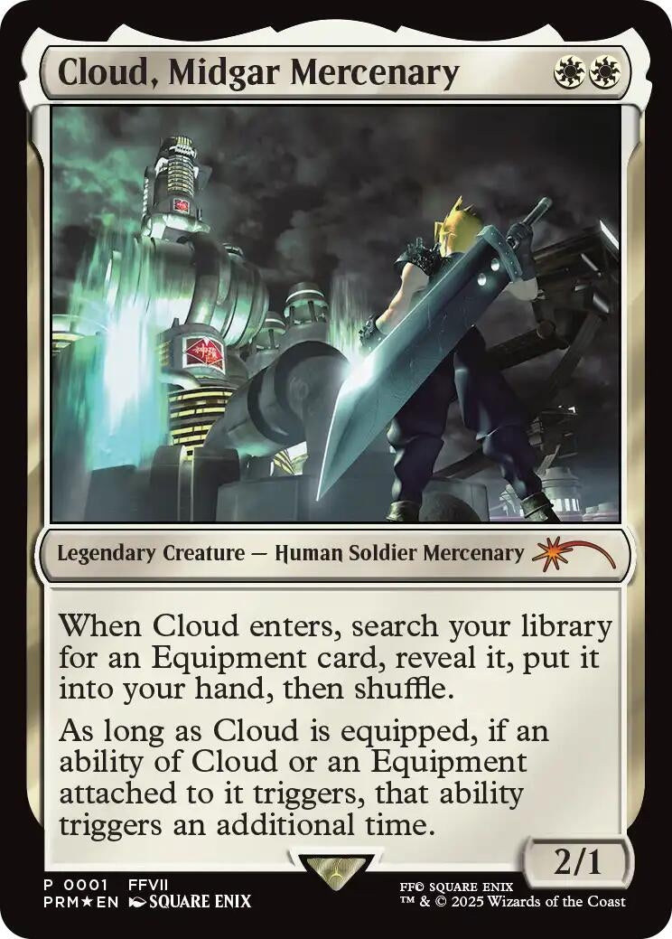 Image for Cloud, Midgar Mercenary (1) - Magic: The Gathering