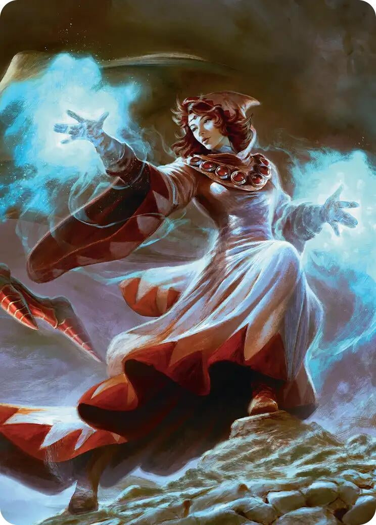 Image for The Destined White Mage Scene Art Card (3) (Art Series: FINAL FANTASY) - Magic: The Gathering