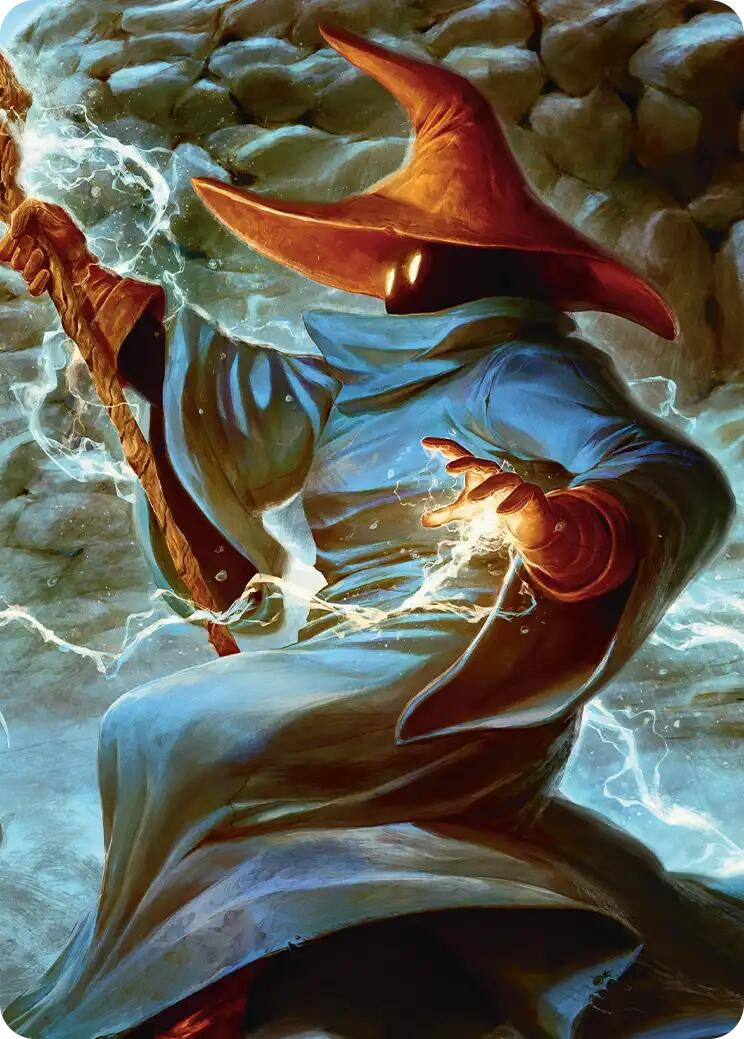 Image for The Destined Black Mage Scene Art Card (6) (Art Series: FINAL FANTASY) - Magic: The Gathering