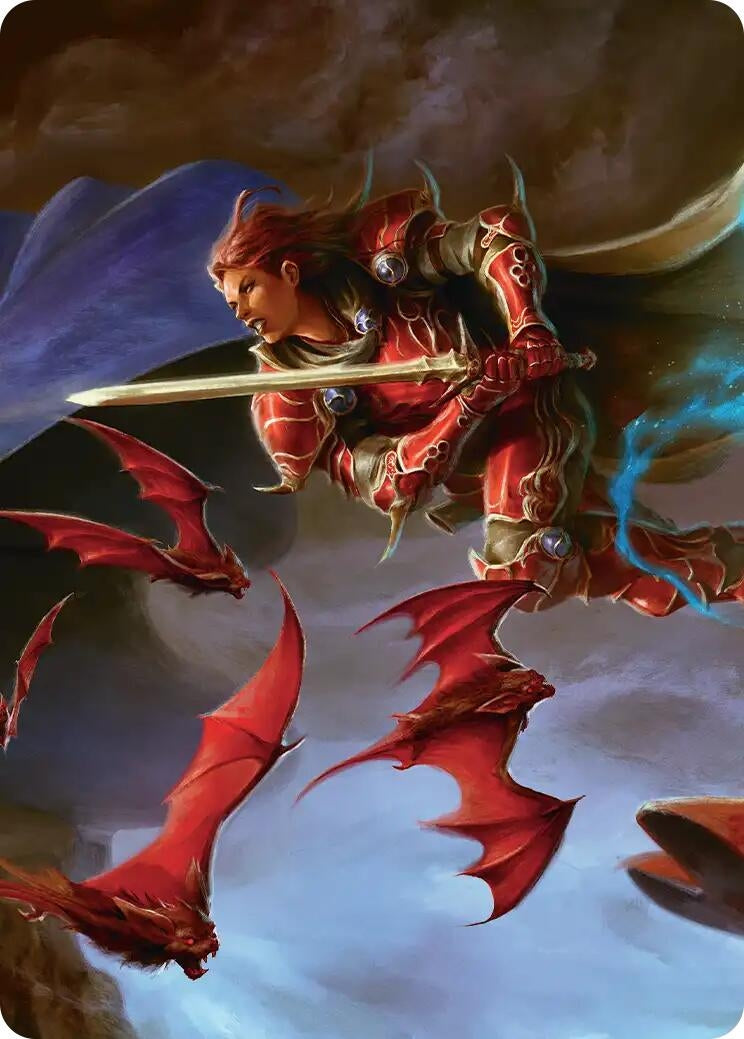 Image for The Destined Warrior Scene Art Card (2) (Art Series: FINAL FANTASY) - Magic: The Gathering