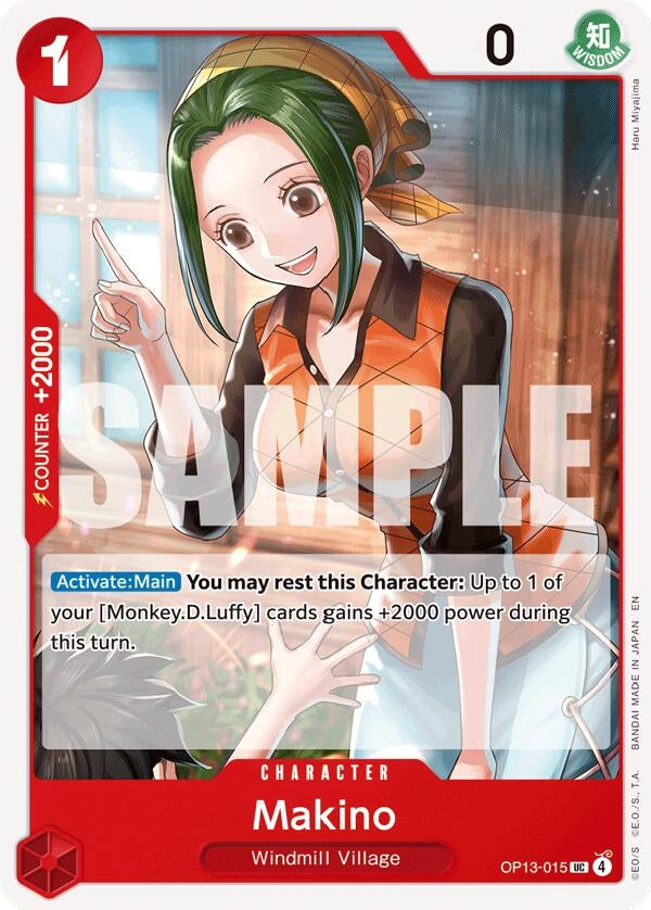 Image for Makino (OP13-015) (Carrying On His Will) - One Piece Card Game