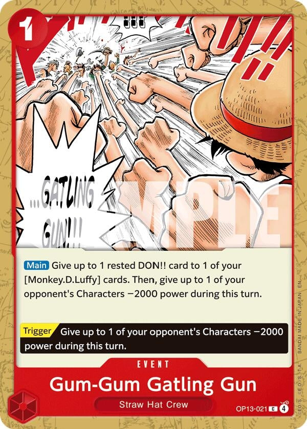 Image for Gum-Gum Gatling Gun (OP13-021) (Carrying On His Will) - One Piece Card Game