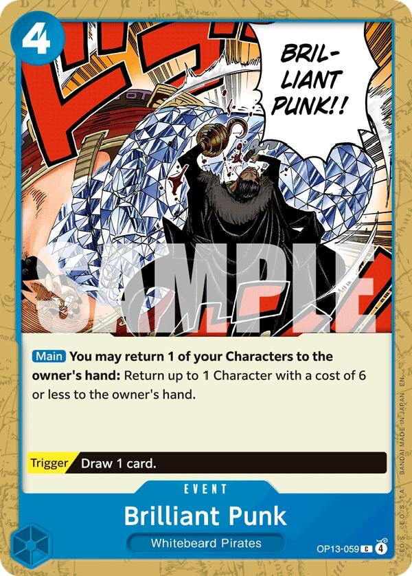 Image for Brilliant Punk (OP13-059) (Carrying On His Will) - One Piece Card Game