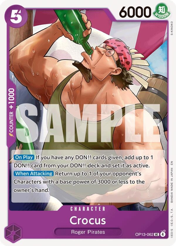 Image for Crocus (OP13-062) (Carrying On His Will) - One Piece Card Game