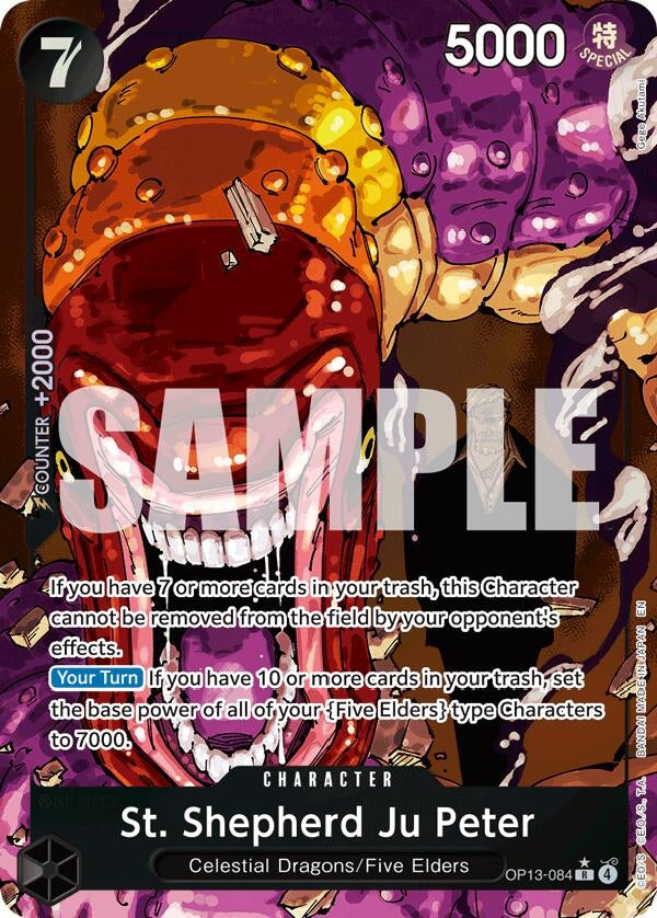 Image for St. Shepherd Ju Peter (Alternate Art) (OP13-084) (Carrying On His Will) - One Piece Card Game