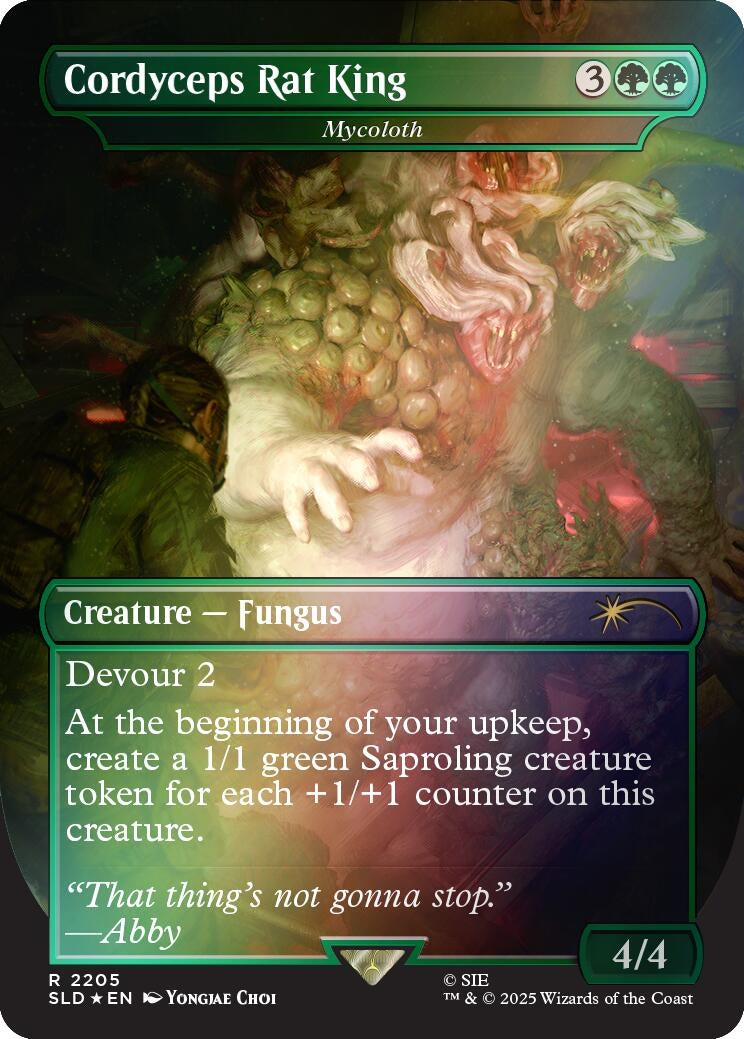 Image for Cordyceps Rat King - Mycoloth (Rainbow Foil) (2205) - Magic: The Gathering