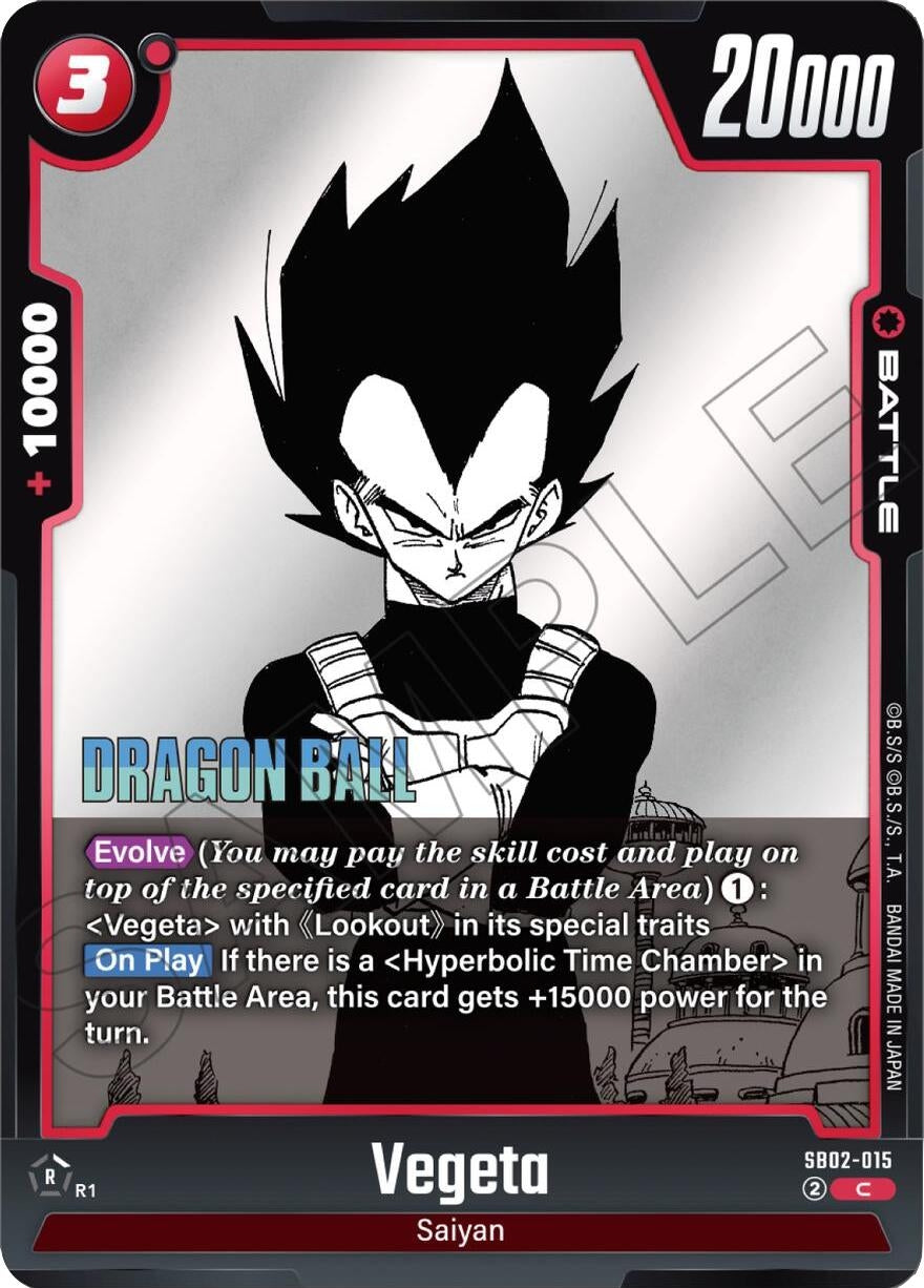Image for Vegeta - SB02-015 (SB02-015) (Manga Booster 02) - Dragon Ball Super: Fusion World