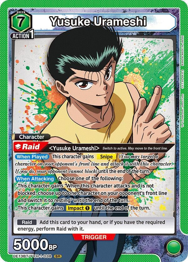 Image for Yusuke Urameshi (038) (UE13BT/YYH-1-038) (UE13BT: Yu Yu Hakusho: Ghost Files) - Union Arena