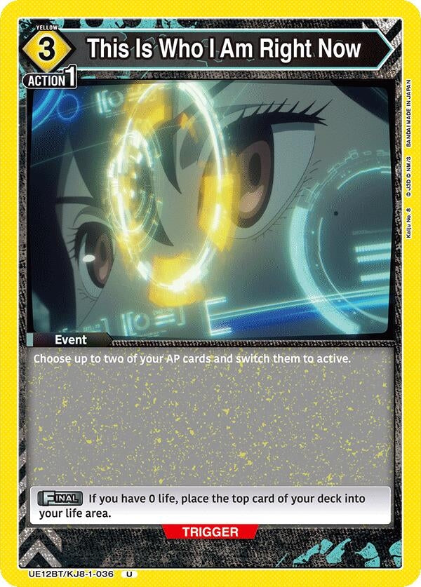 Image for This Is Who I Am Right Now (UE12BT/KJ8-1-036) (UE12BT: Kaiju No. 8) - Union Arena