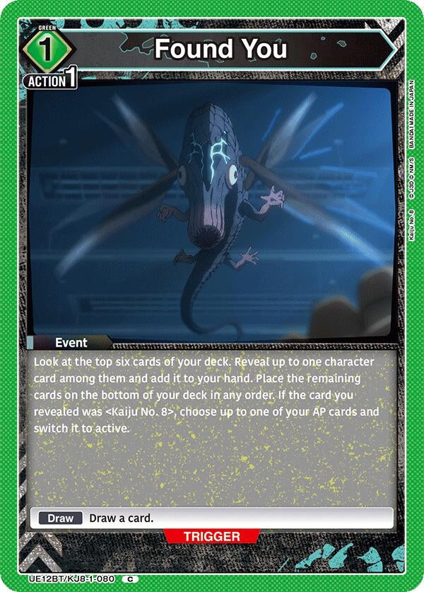 Image for Found You (UE12BT/KJ8-1-080) (UE12BT: Kaiju No. 8) - Union Arena