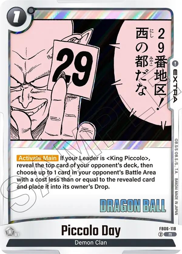 Image for Piccolo Day (FB06-118) (Manga Booster 02) - Dragon Ball Super: Fusion World