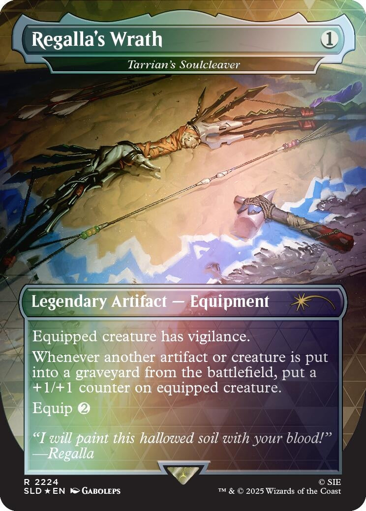 Image for Regalla's Wrath - Tarrian's Soulcleaver (Rainbow Foil) (2224) - Magic: The Gathering