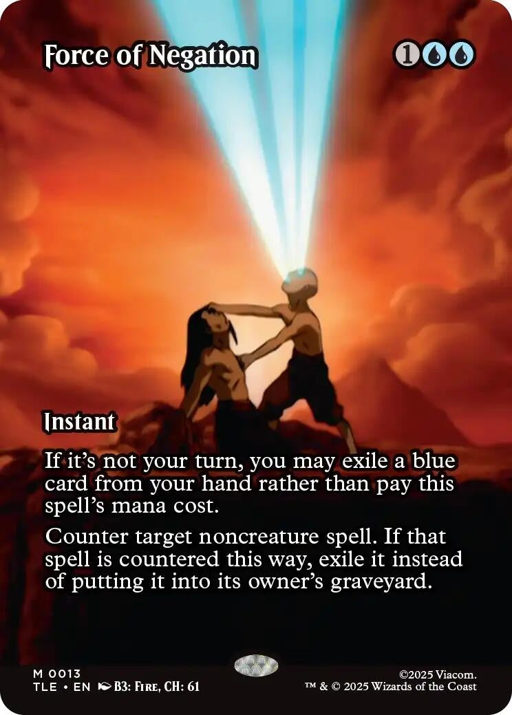 Image for Force of Negation (Borderless) (13) - Magic: The Gathering