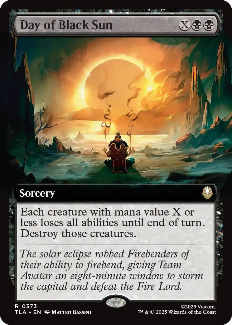 Image for Day of Black Sun (Extended Art) (373) (Avatar: The Last Airbender) - Magic: The Gathering
