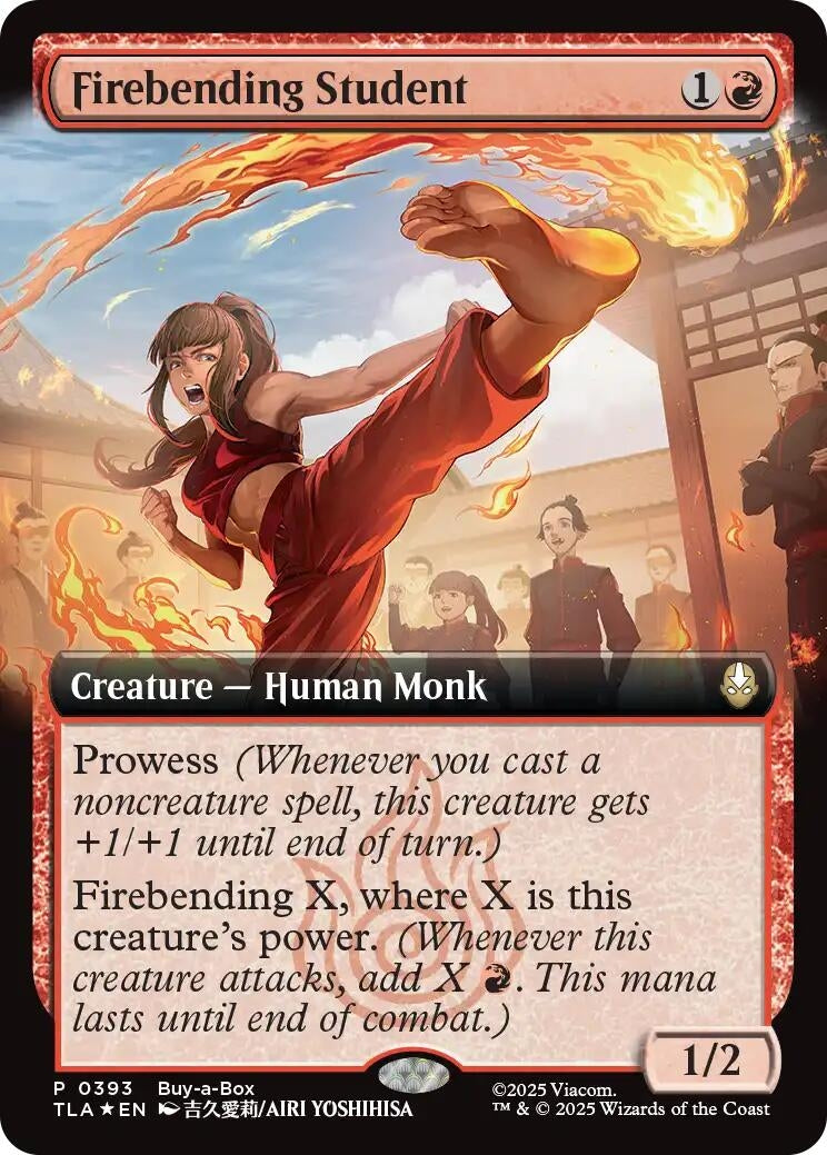 Image for Firebending Student (Extended Art) (393) - Magic: The Gathering