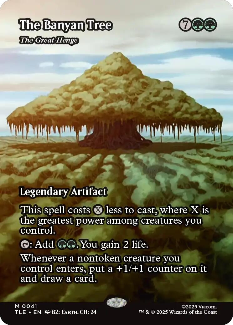 Image for The Banyan Tree - The Great Henge (Borderless) (41) - Magic: The Gathering