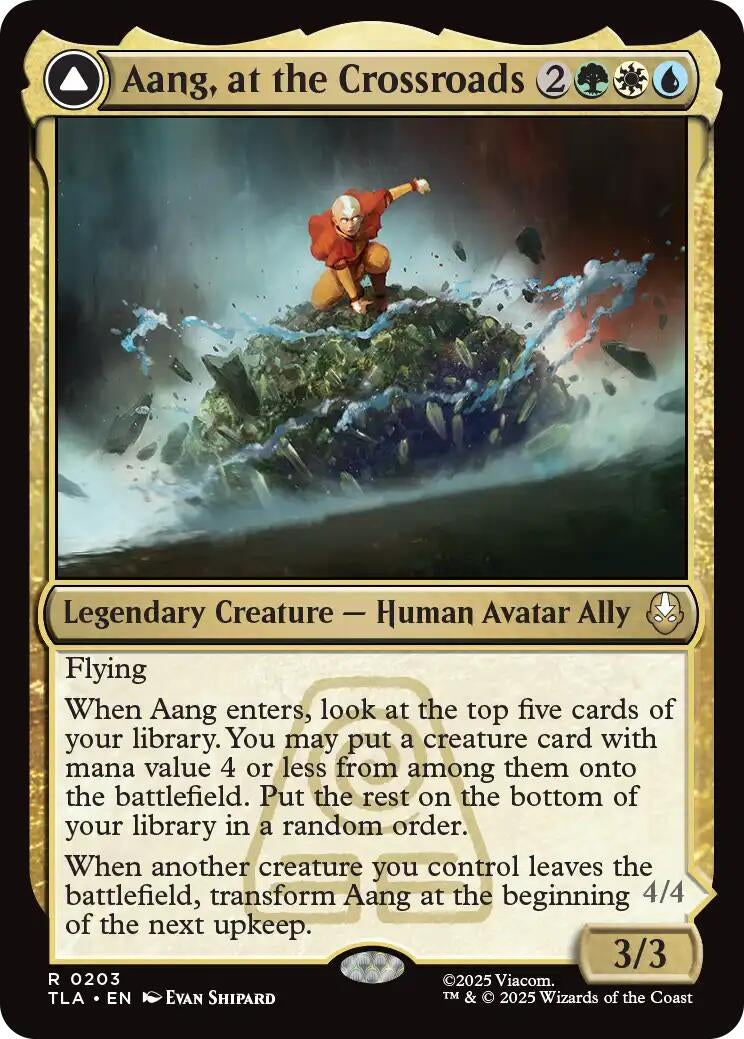 Image for Aang, at the Crossroads (203) (Avatar: The Last Airbender) - Magic: The Gathering