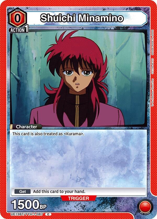 Shuichi Minamino (Box Topper Foil) (UE13BT/YYH-1-087) (UE13BT: Yu Yu Hakusho: Ghost Files)