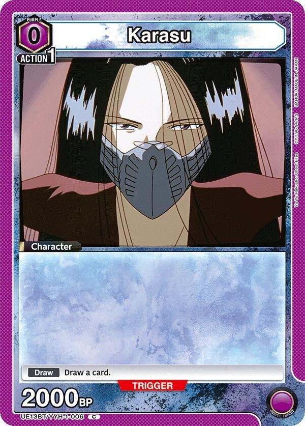 Karasu (006) (Box Topper Foil) (UE13BT/YYH-1-006) (UE13BT: Yu Yu Hakusho: Ghost Files)