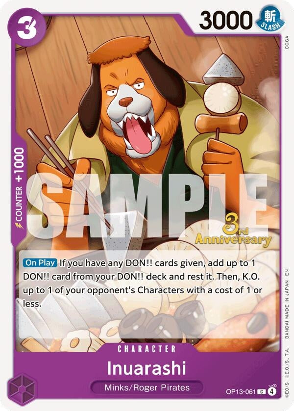 Image for Inuarashi (OP13-061) - One Piece Card Game