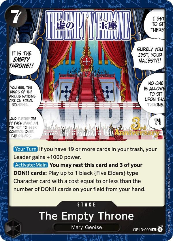Image for The Empty Throne (OP13-099) - One Piece Card Game