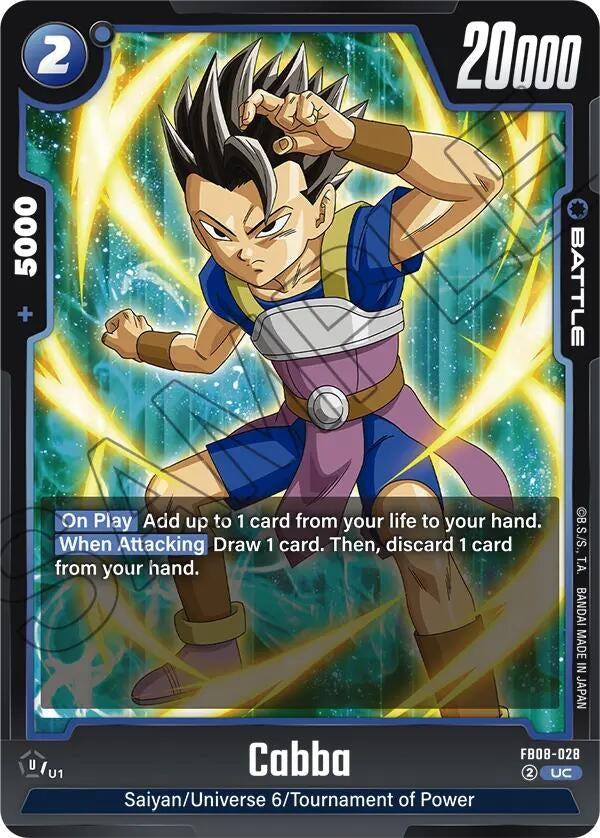Image for Cabba - FB08-028 (FB08-028) (Saiyan's Pride) - Dragon Ball Super: Fusion World
