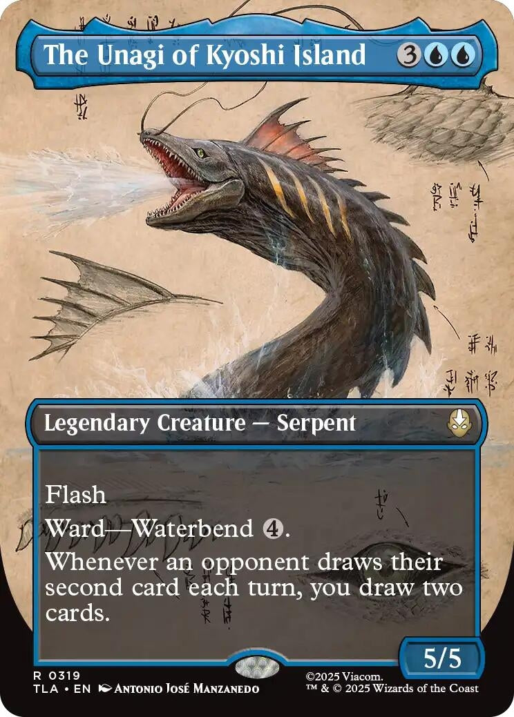 Image for The Unagi of Kyoshi Island (Borderless) (319) (Avatar: The Last Airbender) - Magic: The Gathering