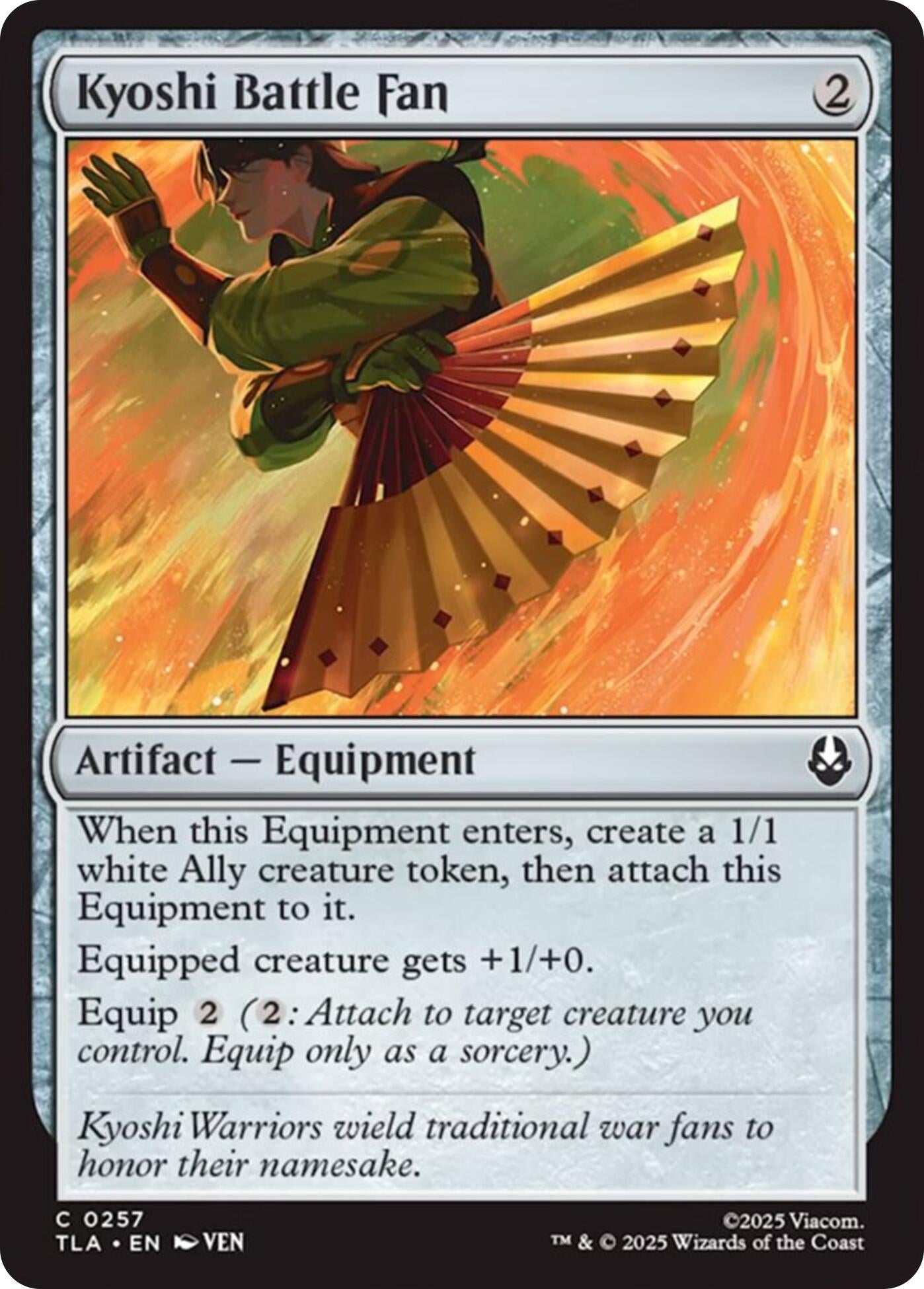 Image for Kyoshi Battle Fan (257) (Avatar: The Last Airbender) - Magic: The Gathering