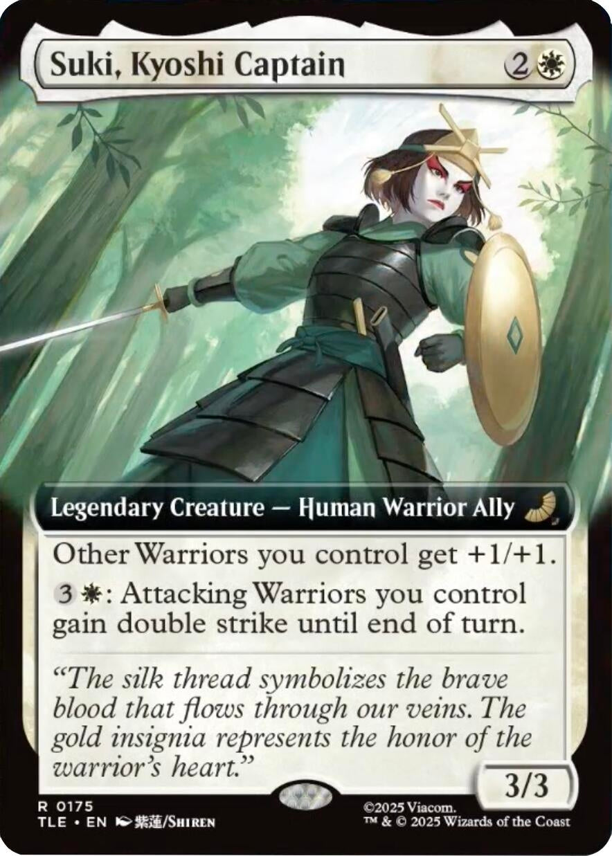 Image for Suki, Kyoshi Captain (Extended Art) (175) - Magic: The Gathering
