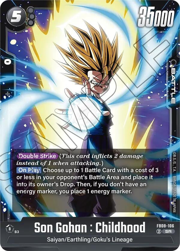 Image for Son Gohan : Childhood - FB08-106 (FB08-106) (Saiyan's Pride) - Dragon Ball Super: Fusion World
