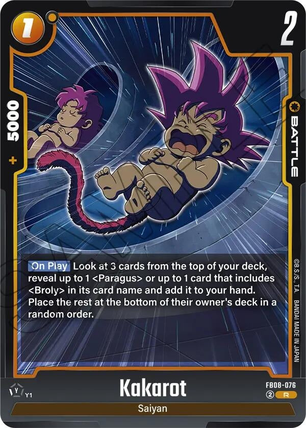 Image for Kakarot - FB08-076 (FB08-076) (Saiyan's Pride) - Dragon Ball Super: Fusion World