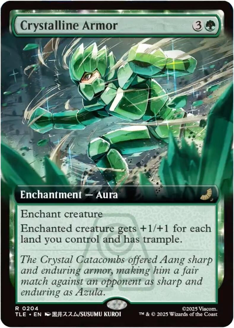 Image for Crystalline Armor (Extended Art) (204) - Magic: The Gathering