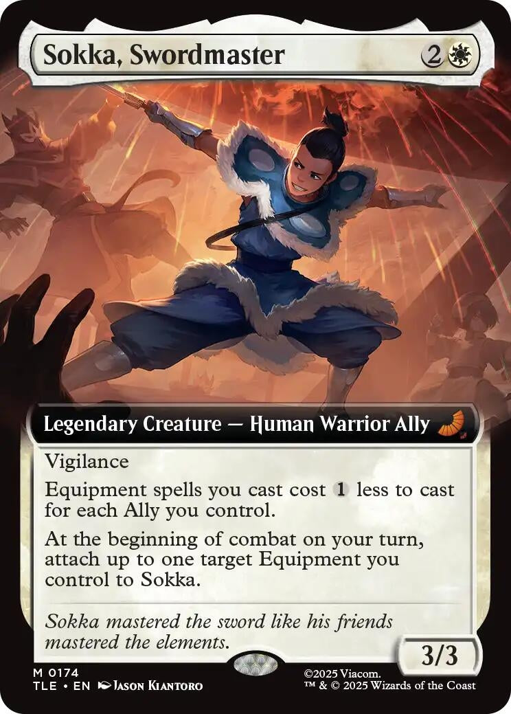 Image for Sokka, Swordmaster (Extended Art) (174) - Magic: The Gathering