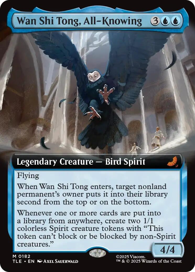 Image for Wan Shi Tong, All-Knowing (Extended Art) (182) - Magic: The Gathering