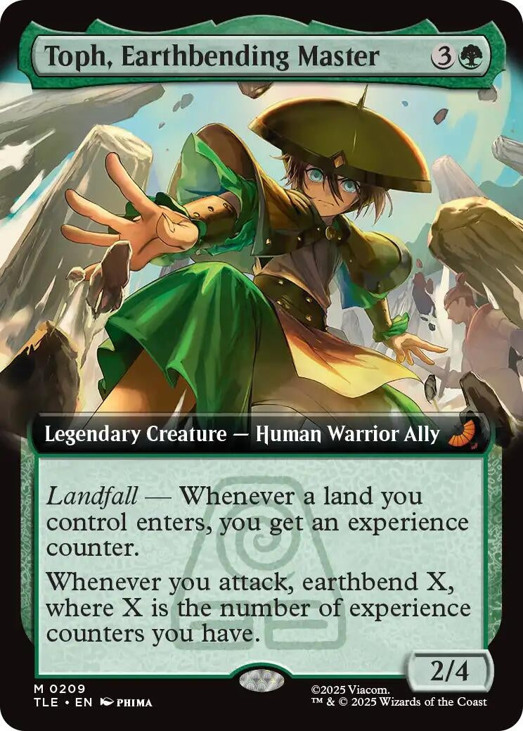 Image for Toph, Earthbending Master (Extended Art) (209) - Magic: The Gathering