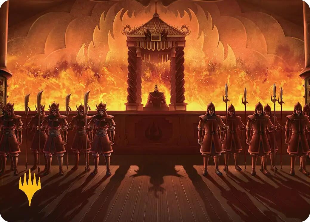 Image for Fire Lord Ozai Art Card (Gold-Stamped Planeswalker Symbol) (27) (Avatar: The Last Airbender) - Magic: The Gathering