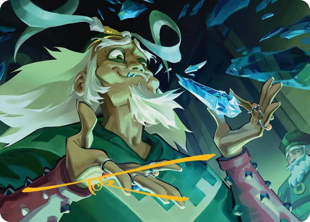Image for Bumi, King of Three Trials Art Card (Gold-Stamped Signature) (14) (Avatar: The Last Airbender) - Magic: The Gathering