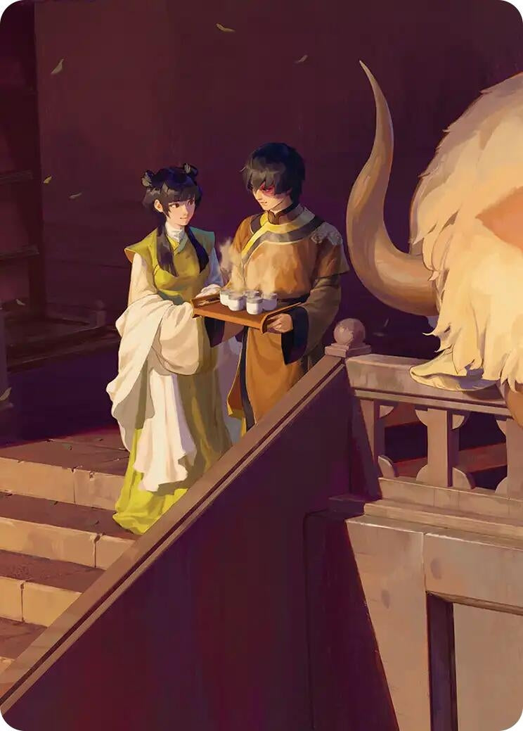 Image for Mai and Zuko Art Card (Avatar: The Last Airbender) - Magic: The Gathering
