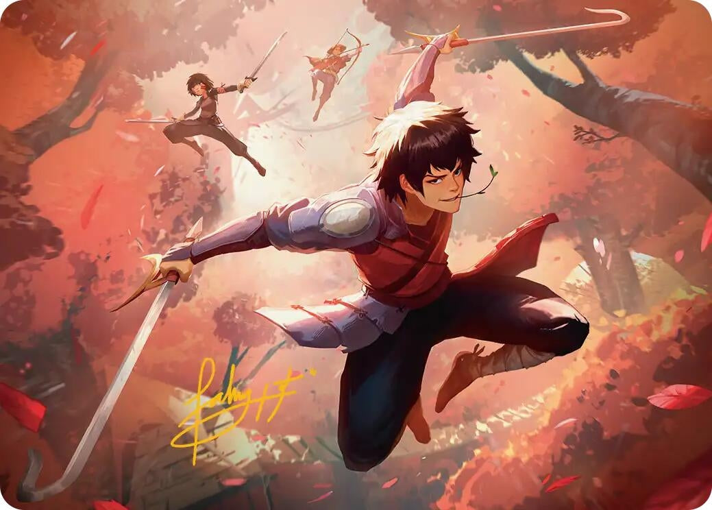 Image for Jet, Freedom Fighter Art Card (Gold-Stamped Signature) (22) (Avatar: The Last Airbender) - Magic: The Gathering