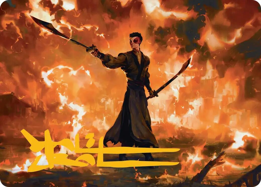 Image for Zuko, Conflicted Art Card (Gold-Stamped Signature) (24) (Avatar: The Last Airbender) - Magic: The Gathering