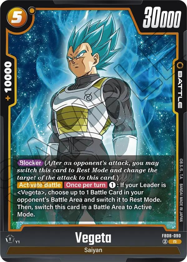Image for Vegeta - FB08-090 (FB08-090) (Saiyan's Pride) - Dragon Ball Super: Fusion World