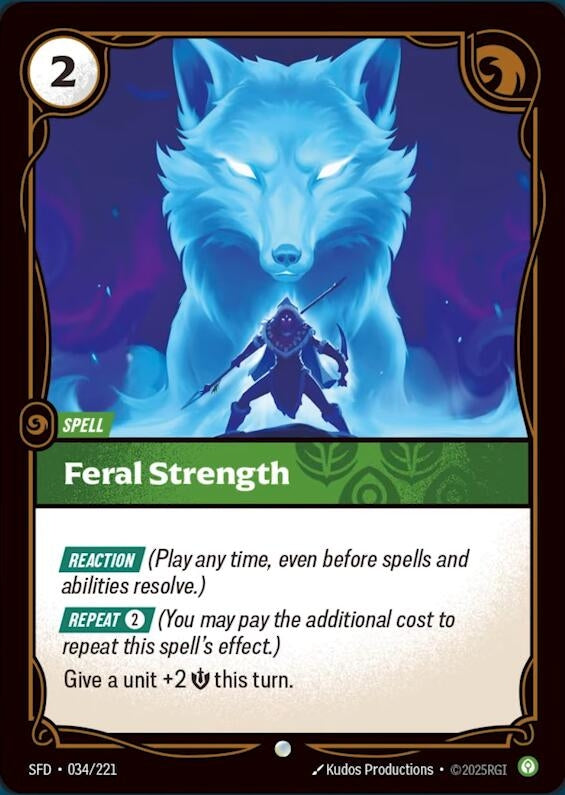 Image for Feral Strength (034/221) - Riftbound: League of Legends Trading Card Game