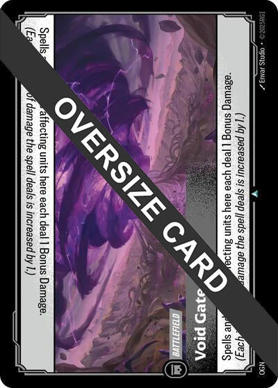 Image for Void Gate (Oversized) (296/298) - Riftbound: League of Legends Trading Card Game